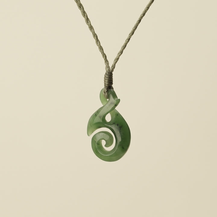 Pikorua Pikopiko Small Greenstone Pendant