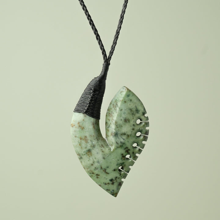 Large Inanga Hei Matau Bound Pendant