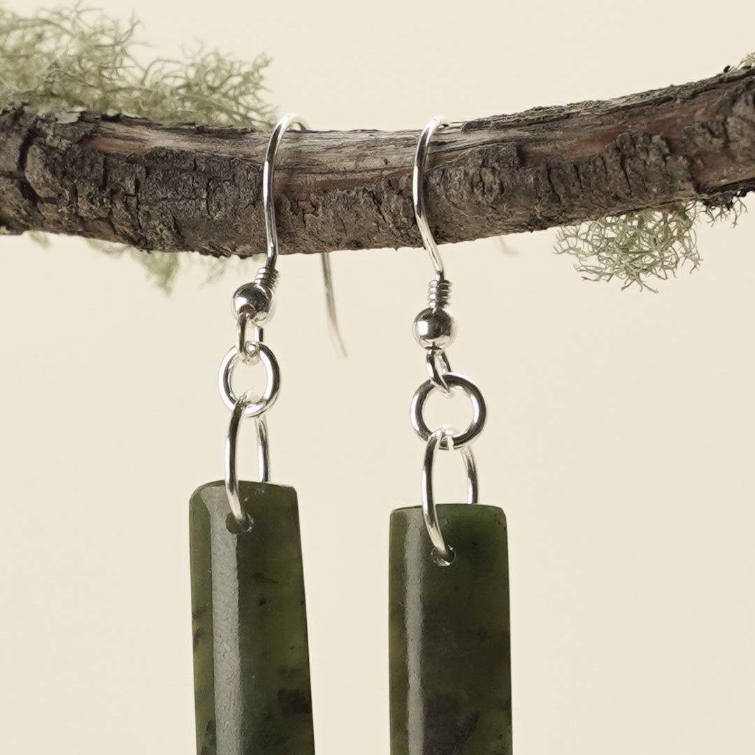 Drop Pounamu Extra Small Earrings 35mm