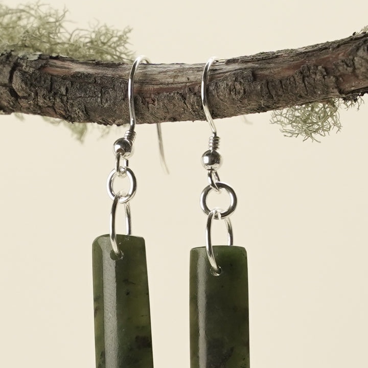 Drop Pounamu Extra Small Earrings 35mm