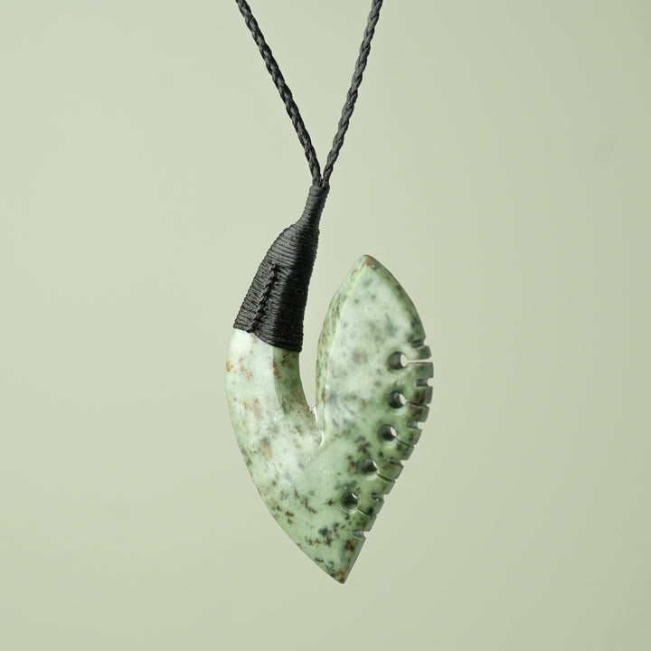 Large Inanga Hei Matau Bound Pendant