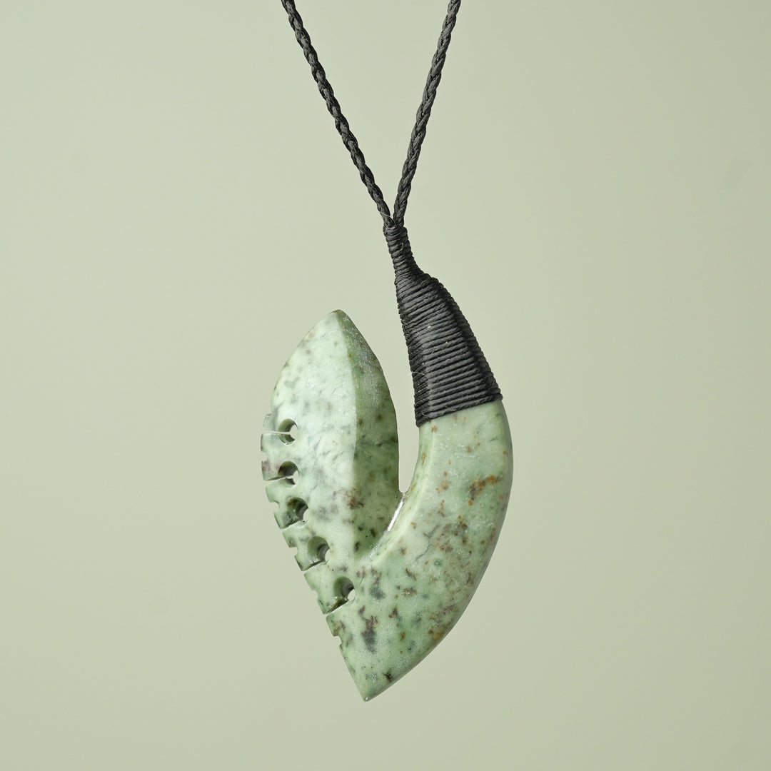 Large Inanga Hei Matau Bound Pendant
