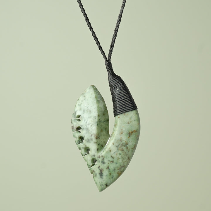 Large Inanga Hei Matau Bound Pendant