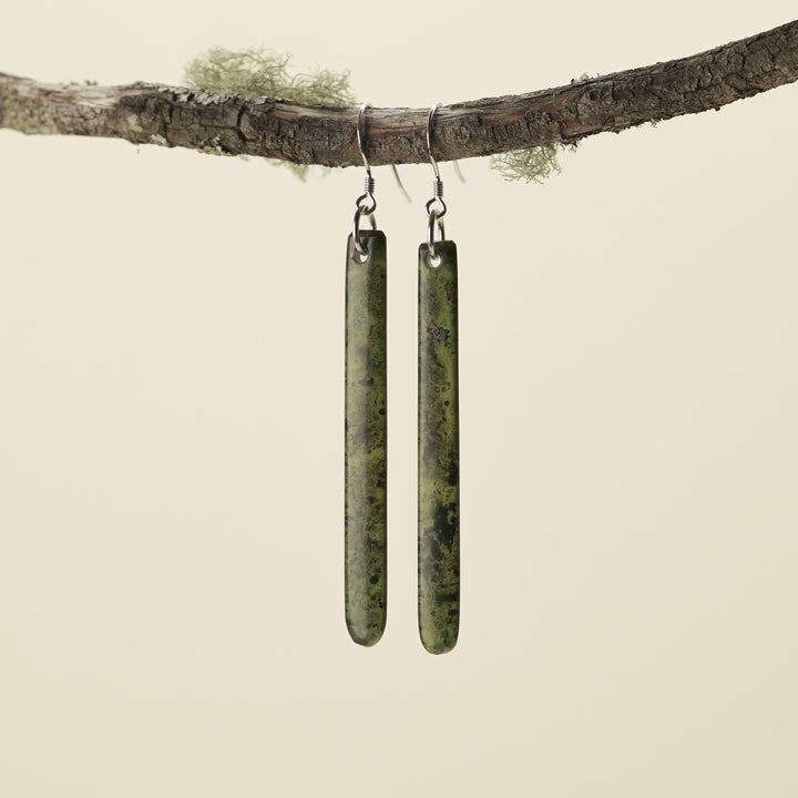 Medium Large Tangiwai Pounamu Earrings 70mm