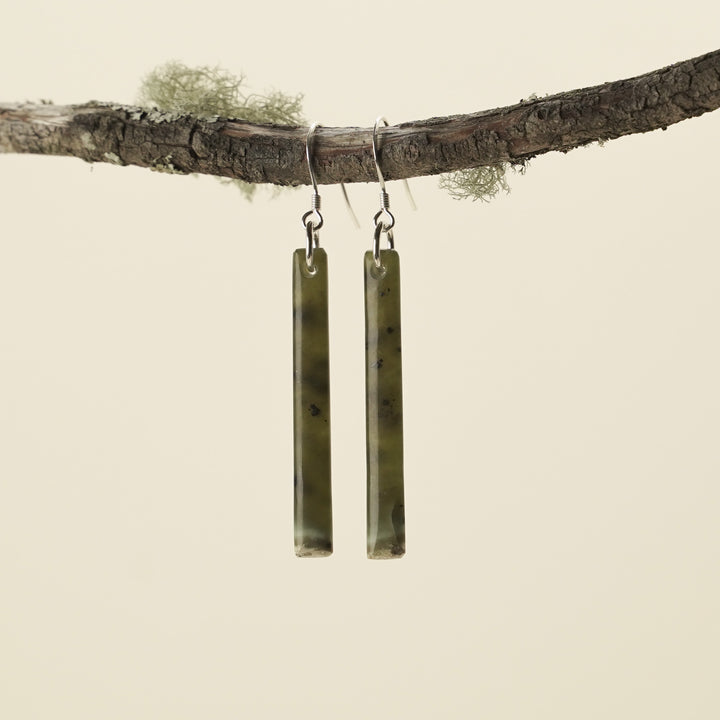 Medium Large Tangiwai Pounamu Earrings 70mm