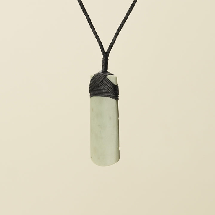 Toki Whakarei Carved Medium Inanga Pounamu Pendant