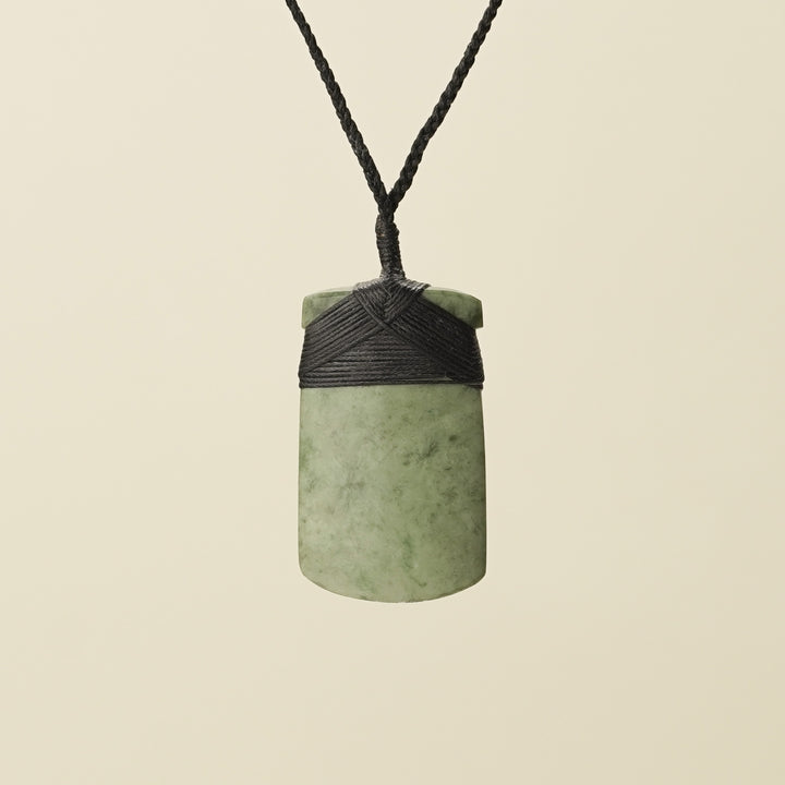 Toki Whakarei Carved Medium Inanga Pounamu Pendant
