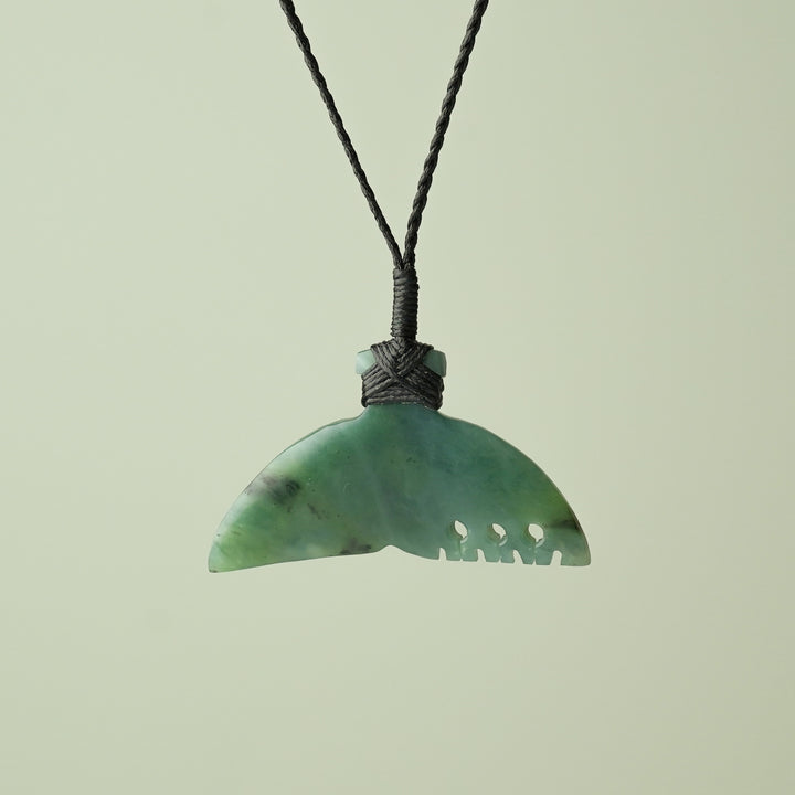 Medium Kahurangi Pounamu Whales Tail Pendant
