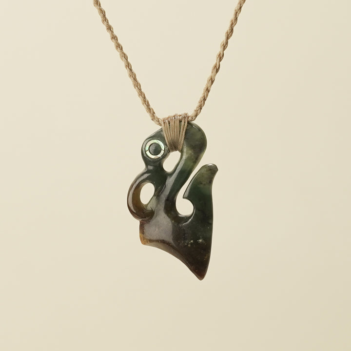 Manaia Medium Totoweka Pounamu Pendant