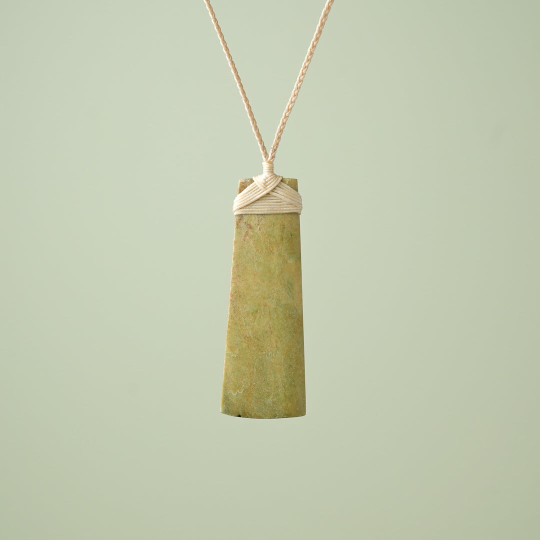 Extra Large Raukaraka Pounamu Toki Pendant