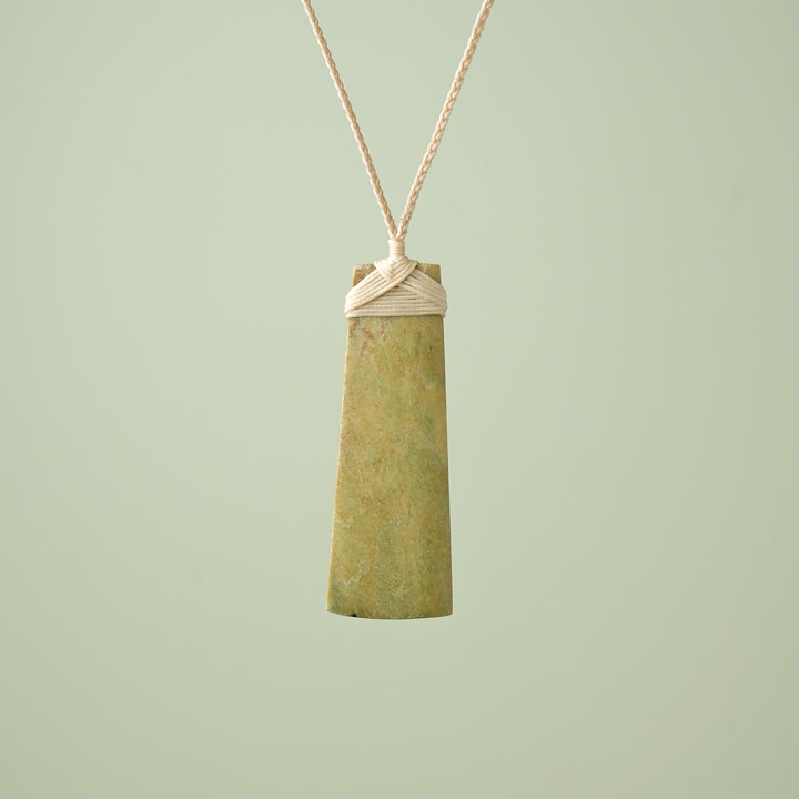 Extra Large Raukaraka Pounamu Toki Pendant