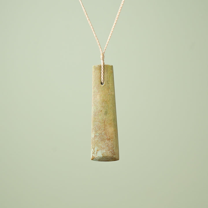 Extra Large Raukaraka Pounamu Toki Pendant