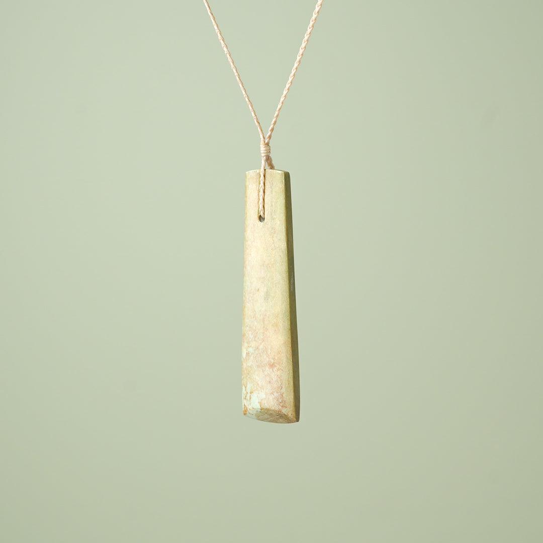 Extra Large Raukaraka Pounamu Toki Pendant