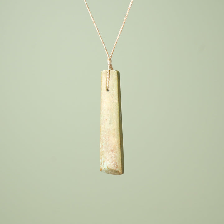 Extra Large Raukaraka Pounamu Toki Pendant