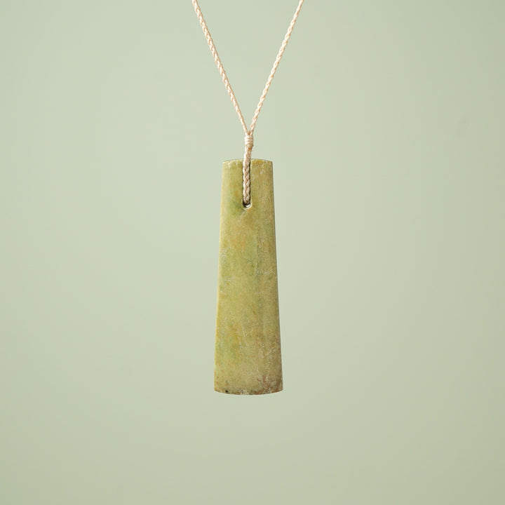 Extra Large Raukaraka Pounamu Toki Pendant