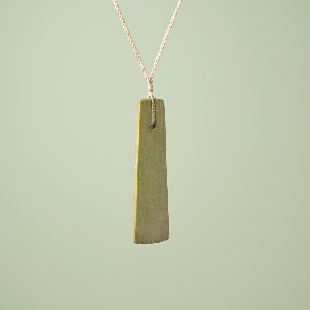 Extra Large Raukaraka Pounamu Toki Pendant