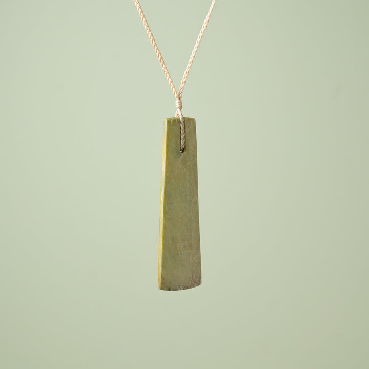 Extra Large Raukaraka Pounamu Toki Pendant