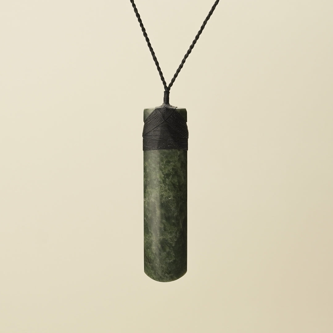 Toki Whakarei Carved Extra Large Kawakawa Pounamu Pendant