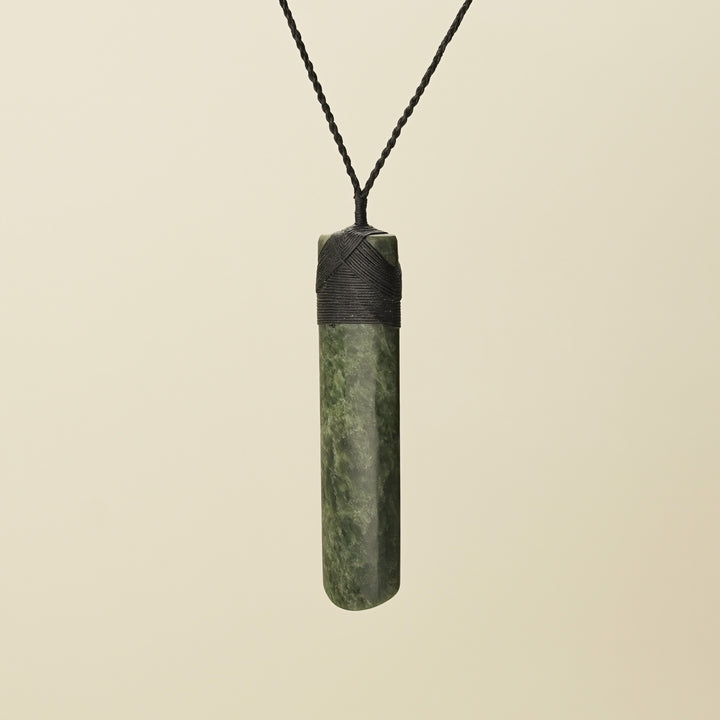 Toki Whakarei Carved Extra Large Kawakawa Pounamu Pendant