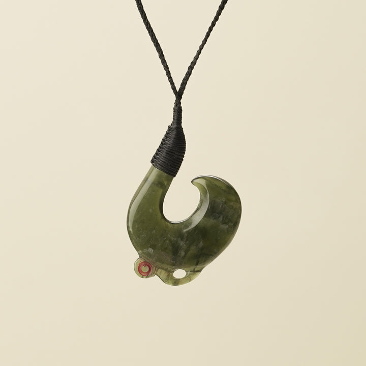 Hei Matau Manaia Tangiwai Pounamu Large Pendant