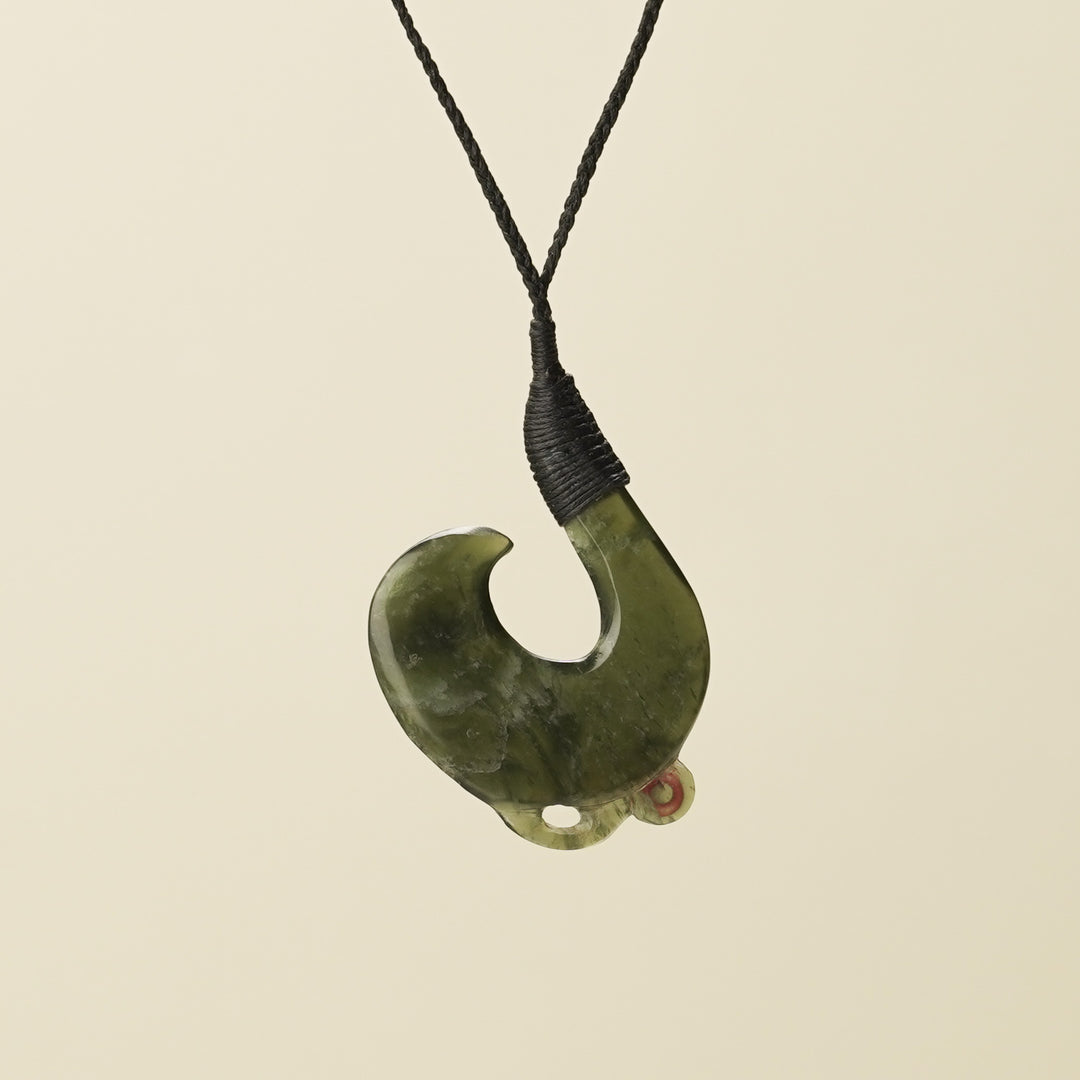 Hei Matau Manaia Tangiwai Pounamu Large Pendant