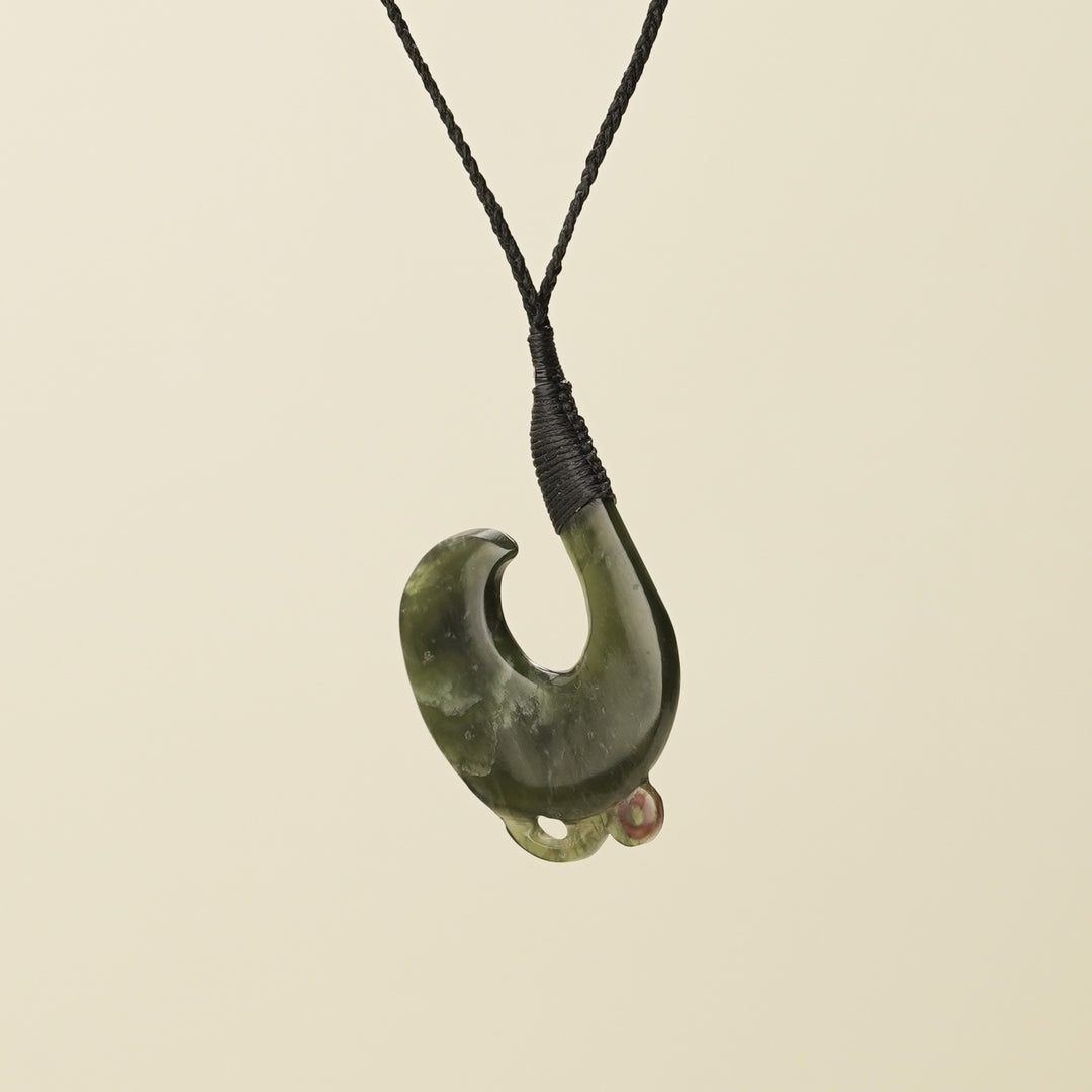 Hei Matau Manaia Tangiwai Pounamu Large Pendant