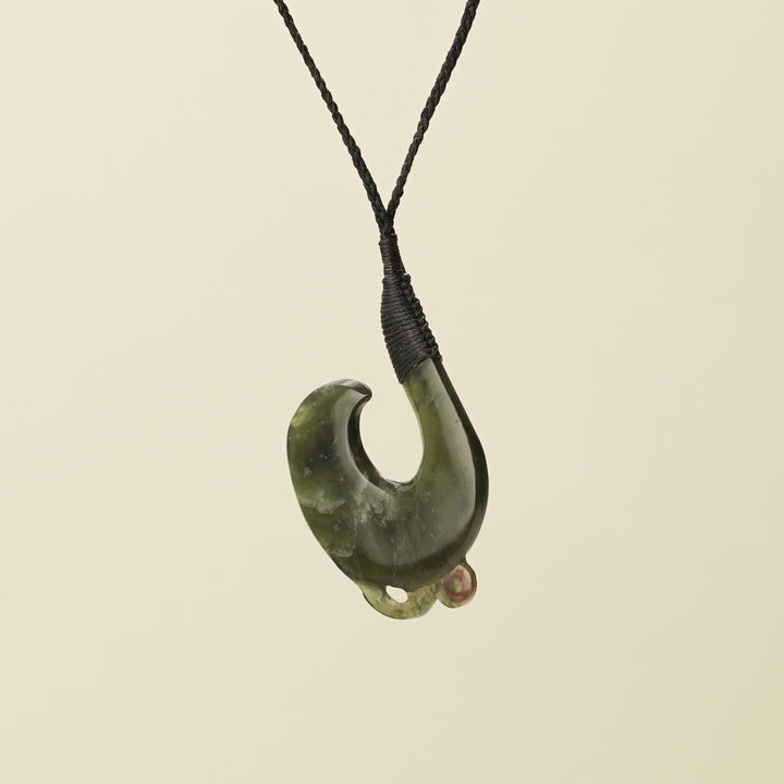 Hei Matau Manaia Tangiwai Pounamu Large Pendant