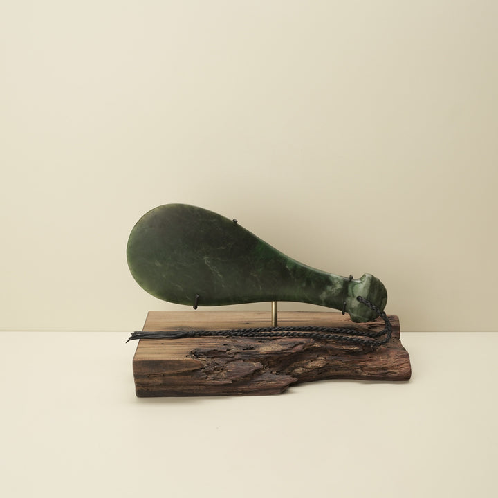 Mere Kawakawa Greenstone Large Sculpture