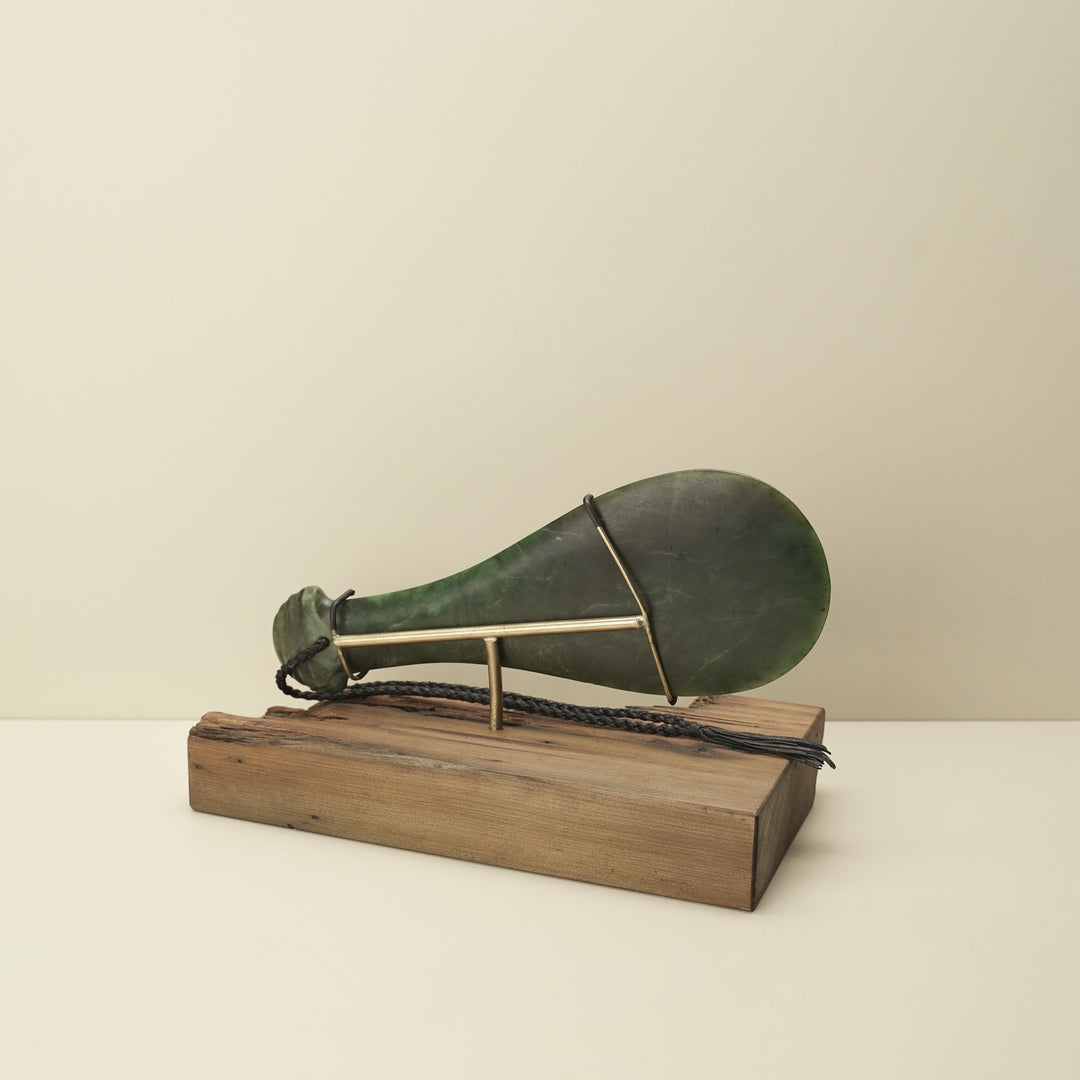 Mere Kawakawa Greenstone Large Sculpture