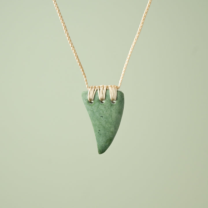 Medium Inanga Pounamu Niho Tooth Pendant