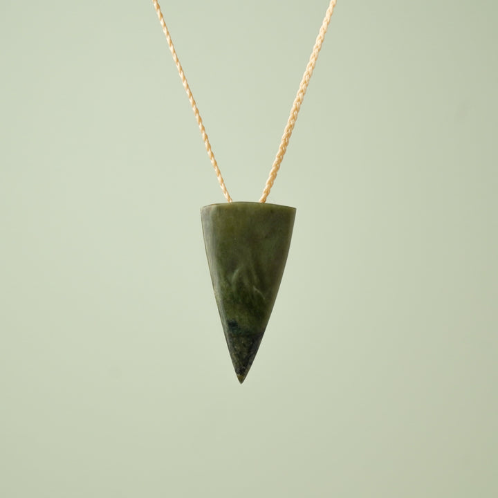 Medium Kawakawa Pounamu Niho Tooth Pendant