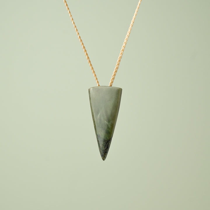 Medium Kawakawa Pounamu Niho Tooth Pendant