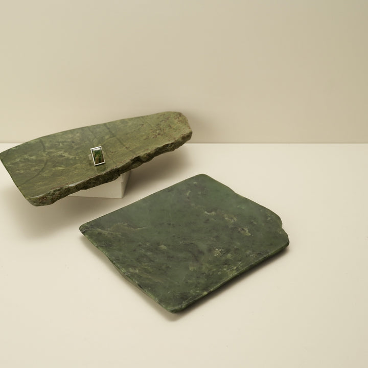 Jade Greenstone Natural Bowl Large