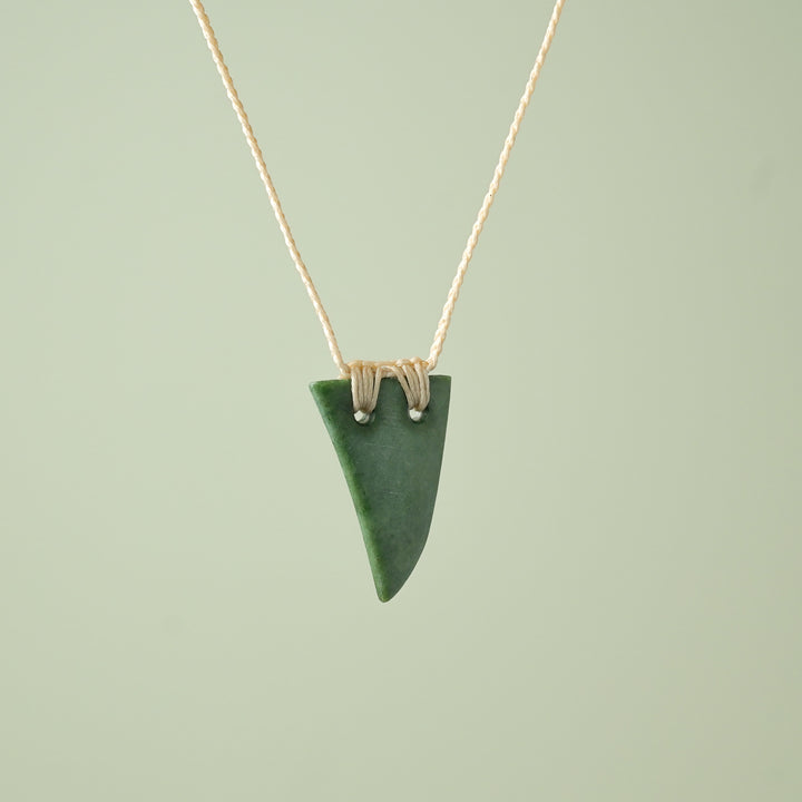Small Inanga Pounamu Niho Tooth Pendant