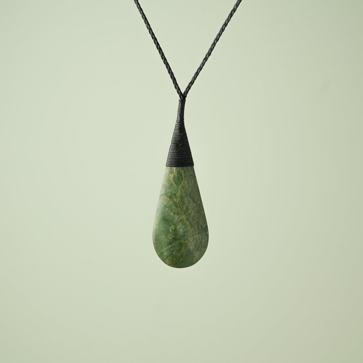 Large Kawakawa Roimata Teardrop Pendant