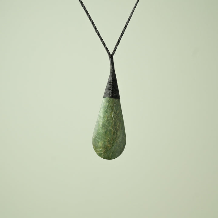 Large Kawakawa Roimata Teardrop Pendant