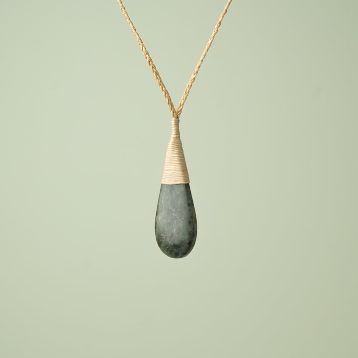 Medium Kawakawa Roimata Teardrop Pendant