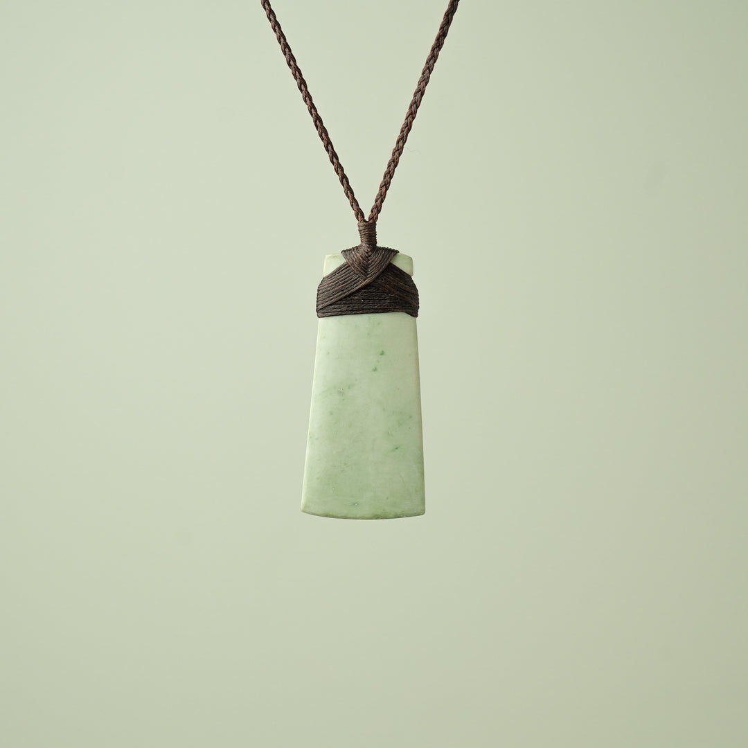 Large Inanga Pounamu Toki Pendant