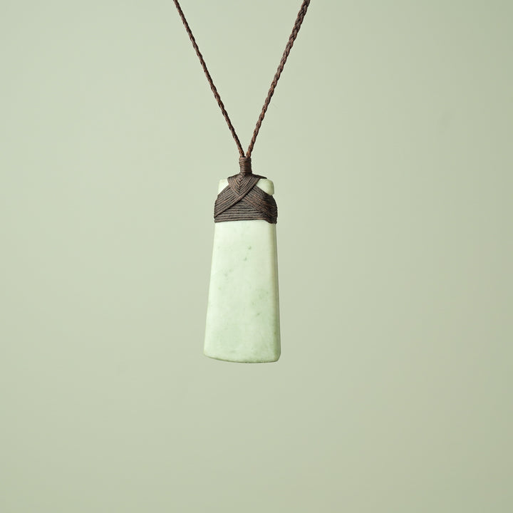 Large Inanga Pounamu Toki Pendant