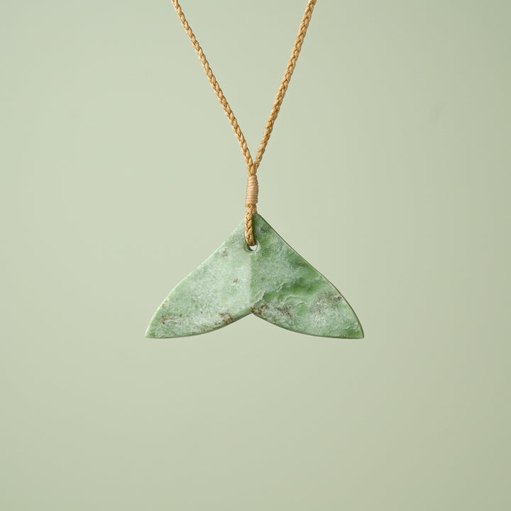 Medium Inanga Pounamu Whales Tail Pendant