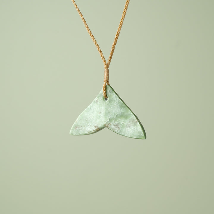 Medium Inanga Pounamu Whales Tail Pendant