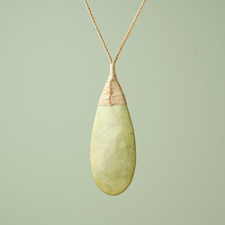 Large Raukaraka Roimata Teardrop Pendant