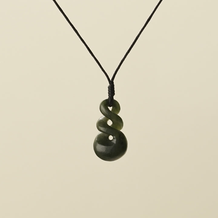Pikorua Double Twist Extra Small Pounamu Pendant