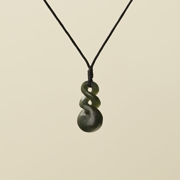 Pikorua Double Twist Extra Small Pounamu Pendant