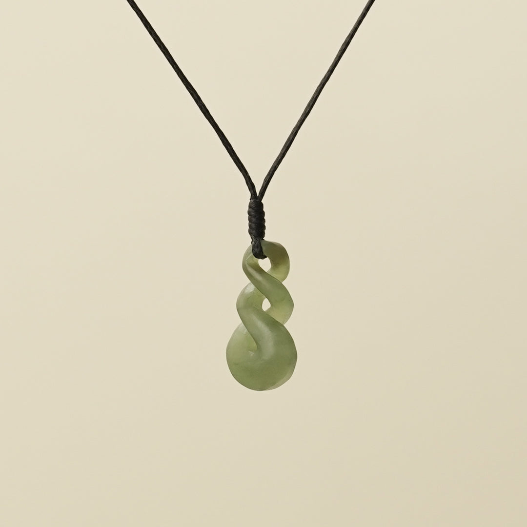 Pikorua Double Twist Extra Small Pounamu Pendant