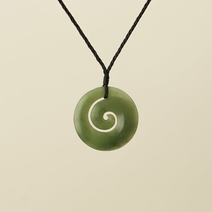 Koru Kahurangi Medium Pounamu Pendant