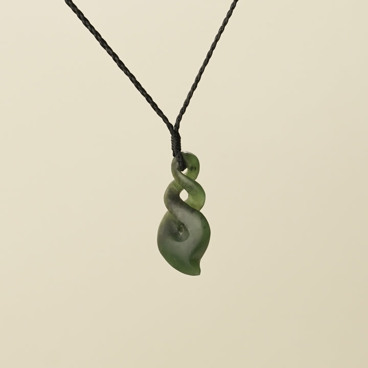 Pikorua Double Twist Medium Pounamu Pendant