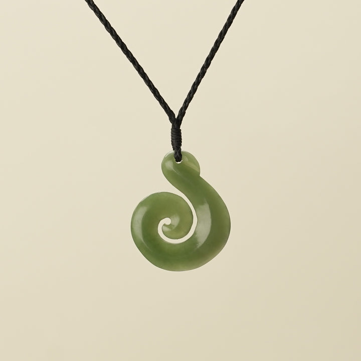 Koru Hei Matau Medium Pounamu Pendant