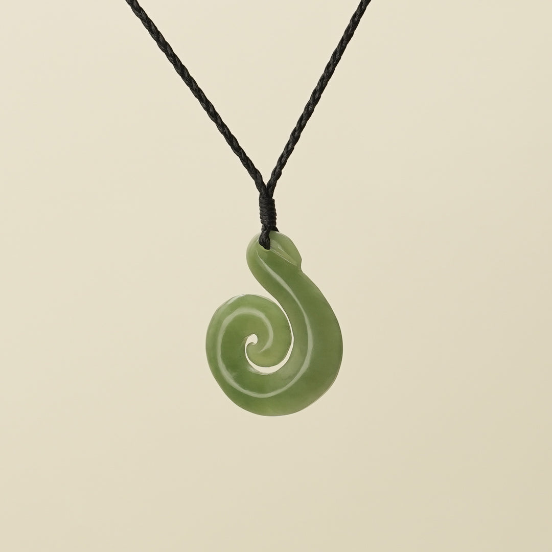 Koru Hei Matau Medium Pounamu Pendant