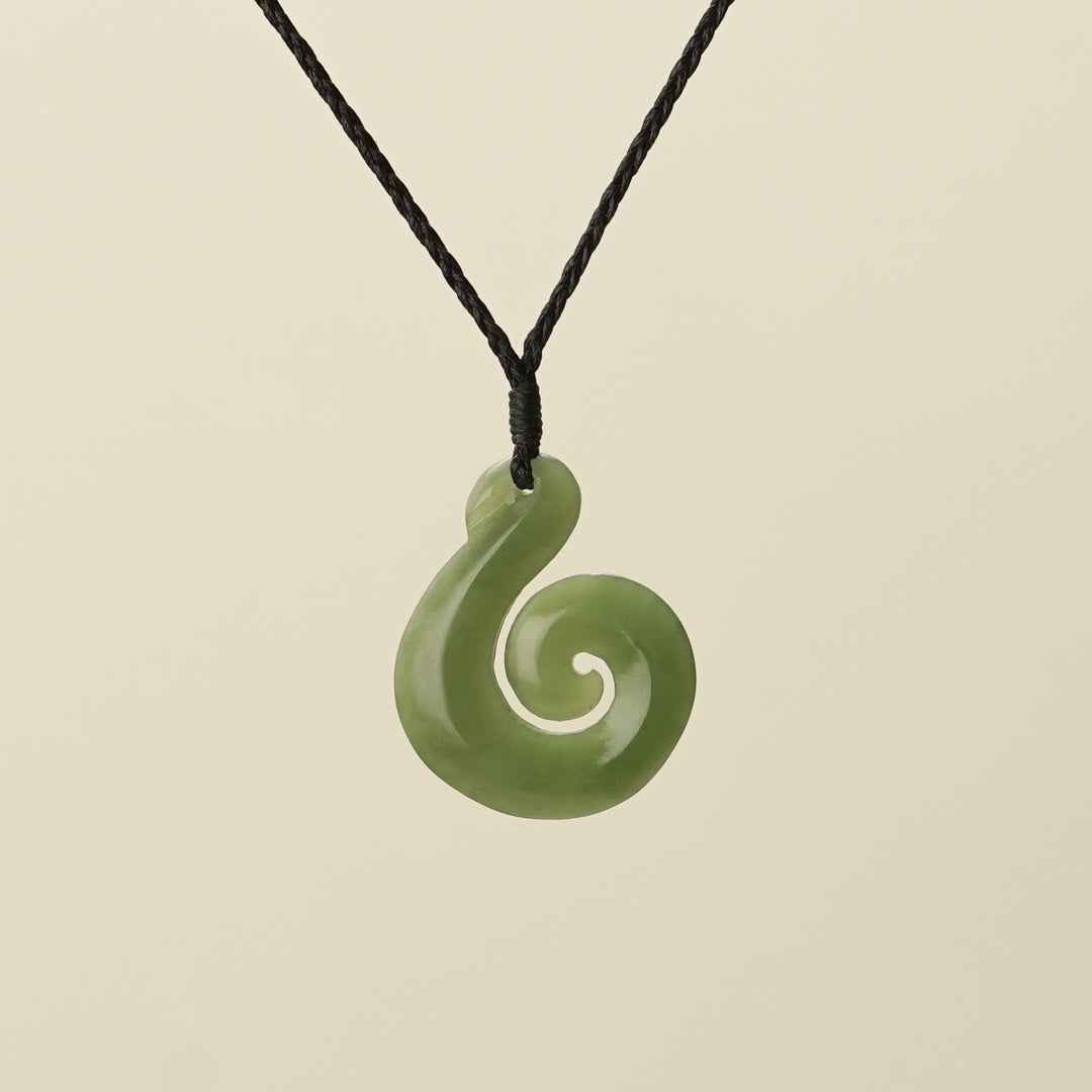 Koru Hei Matau Medium Pounamu Pendant